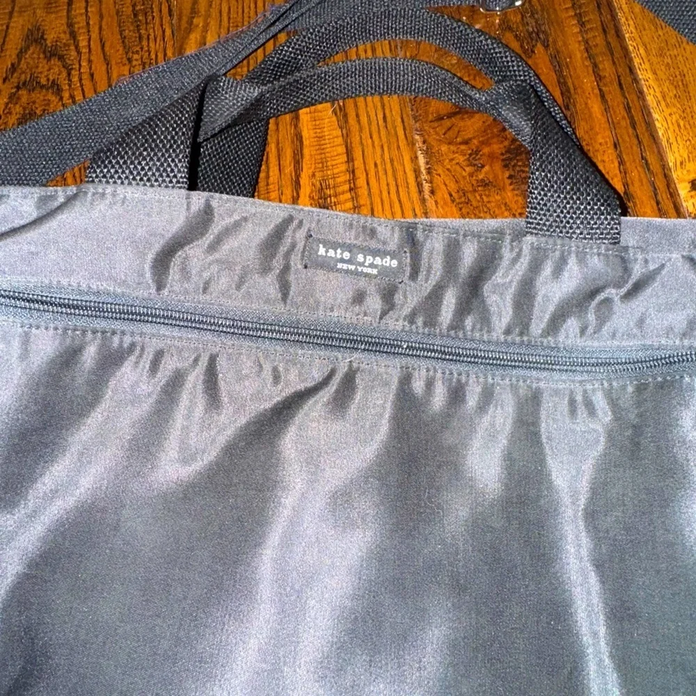 Kate Spade Black Nylon Large Travel Messenger Tote Bag